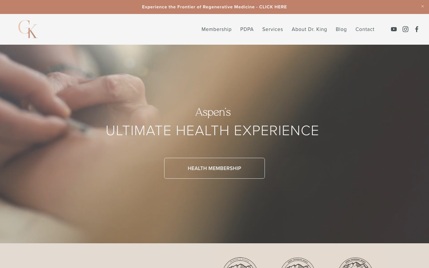 Dr. Gail King — website homepage